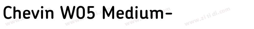 Chevin W05 Medium字体转换